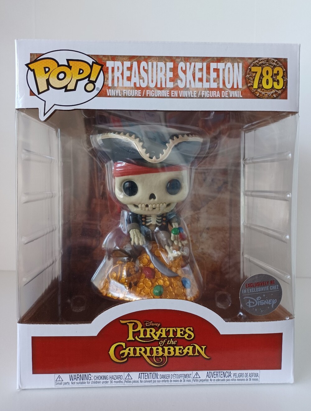 Disney Treasure Skeleton 783 Pirates Of The Caribbean Vinyl Figure Funko Pop